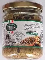 Mängden socker i Preparado para untar bruschetta con aceitunas