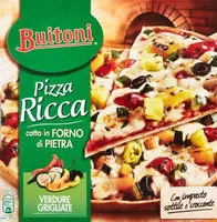 Mängden socker i Pizza ricca verdure grigliate surgelata