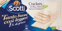 Mängden socker i cracker di riso bio Riso Scotti