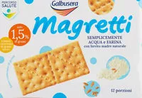 Mängden socker i Magretti crackers Galbusera