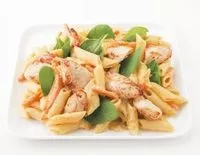 Mängden socker i L'IMPULSIVE - Pâtes penne aux filets de poulet en salaison, sauce curry et yuzu et pousses d’épinard