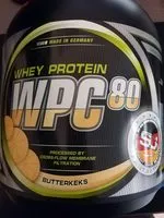 Mängden socker i Whey Protein WPC-80 Butterkeks