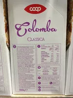 Mängden socker i Colomba classica Coop