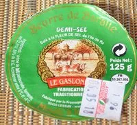 Mängden socker i Beurre de Baratte Demi-Sel Salé à la Fleur de Sel de l'Île de Ré