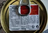 Mängden socker i Miettes de Thon Sauce Tomate à la Provençale