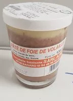 Mängden socker i Pâté de foie de volaille