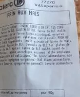 Mängden socker i Pains aux maïs