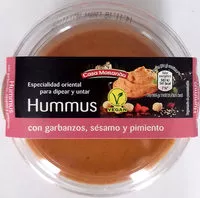 Mängden socker i Hummus con garbanzos, sésamo y pimiento
