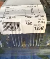 Mängden socker i Chaussons aux pommes