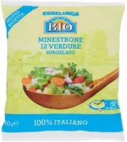Mängden socker i Esselunga Bio, minestrone 12 verdure biologico surgelato 450 g