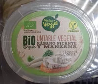 Mängden socker i Untable vegetal rábano picante y manzana