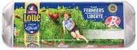 Mängden socker i 12 x Moyens Œufs fermiers de LOUÉ Label Rouge