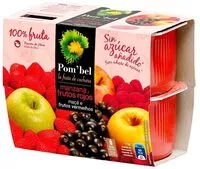 Mängden socker i Compota de manzana y frutos rojos