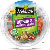Mängden socker i Ensalada quinoa y primeros brotes