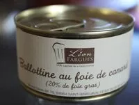 Mängden socker i Ballottine au foie de canard
