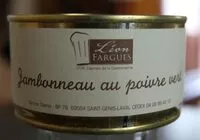 Mängden socker i Jambonneau au poivre vert