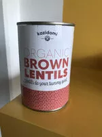 Mängden socker i Kazidomi Brown Lentils