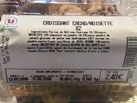 Mängden socker i Croissant cacao/noisette