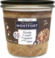 Mängden socker i RIsotto au confit de canard et aux cèpes