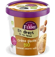 Mängden socker i Crème glacée bio Caramel au beurre salé