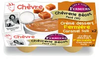 Mängden socker i Crème dessert chèvre fermière Caramel au beurre salé