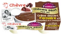 Mängden socker i Crème dessert chèvre fermière Chocolat