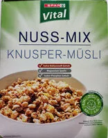 Mängden socker i NUSS-MIX KNUSPER MUSLI