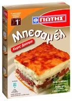 Mängden socker i Μπεσαμέλ