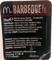 Mängden socker i Barbeque dipp saus