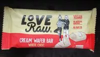 Mängden socker i Love Raw Cream Filled Wafer Bars White Chocolate
