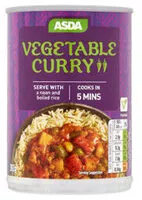 Mängden socker i ASDA Vegetable Curry