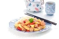 Mängden socker i Poulet aux ananas avec riz et légumes
