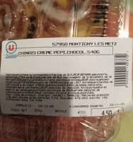 Mängden socker i Chinois crème pepi. Chocolat. 540g