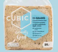 Mängden socker i Cubic 19 Grains Sandwich Wheat Loaf