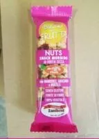 Mängden socker i Il buono della frutta - Snack morbido di frutta secca - Nocciole, mandorle, anacardi, mirtilli