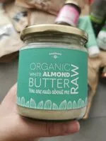 Mängden socker i Organic almond butter raw