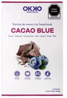 Mängden socker i Barritas de avena Okko cacao blue