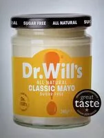 Mängden socker i Dr Will’s Classic Mayonnaise