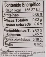 Mängden socker i Mermelada de fresa Bonne Maman