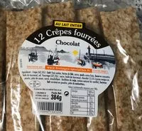 Mängden socker i Crêpes fourrées chocolat