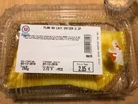 Mängden socker i Flan au lait entier