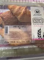 Mängden socker i Assortiment croissants et pains au chocolat pur beurre
