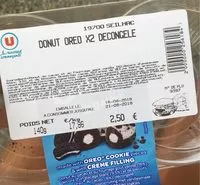 Mängden socker i Donut Oreo