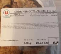 Mängden socker i Tarte abricot crumble