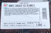 Mängden socker i Donuts chocolat