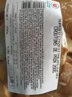 Mängden socker i CROUTONS DE PAINS