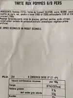 Mängden socker i Tarte aux pommes