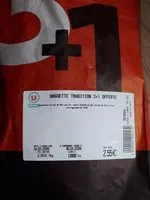 Mängden socker i Baguette tradition