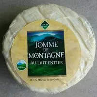 Mängden socker i Tomme de montagne au lait entier