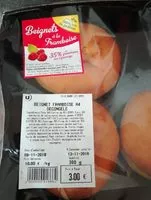 Mängden socker i Beignet framboise x4 decongele